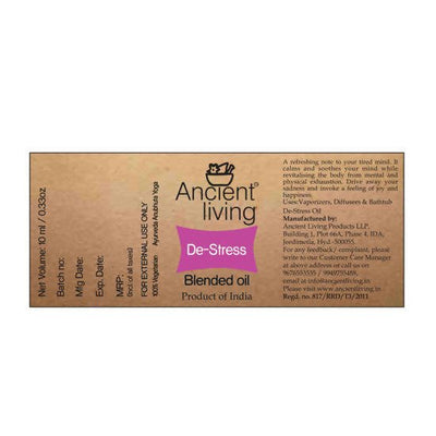 Ancient Living De-stress Blended Oil