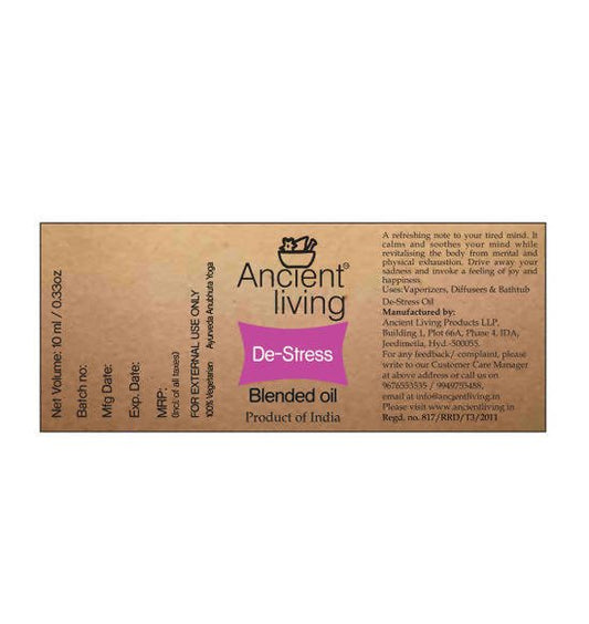 Ancient Living De-stress Blended Oil