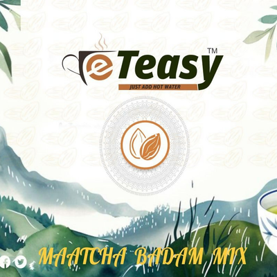 Eteasy Matcha Badam Honey Mix Milk Drink Kashmiri Kesar Saffron Mix Powder