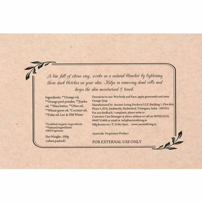 Ancient Living Orange Luxury Handmade Soap
