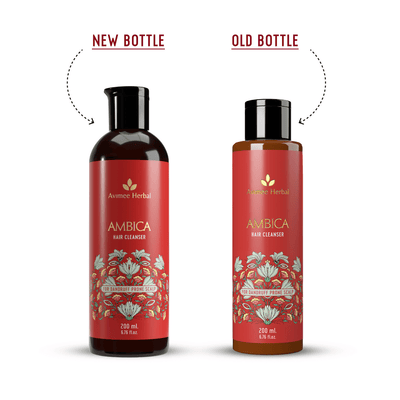 Avimee Herbal Ambica Hair Cleanser Fights Dandruff & Moisturizes Scalp Naturally, With Aloe Vera, Apple Cider Vinegar, Tea Tree, Neem Oil