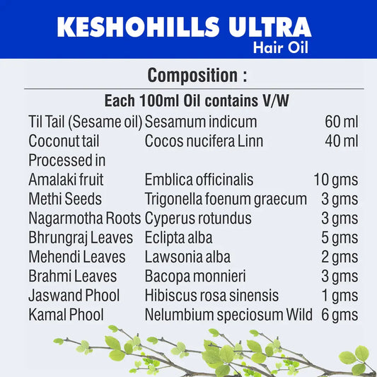 Herbal Hills Ayurveda Keshohills Ultra Hair Oil