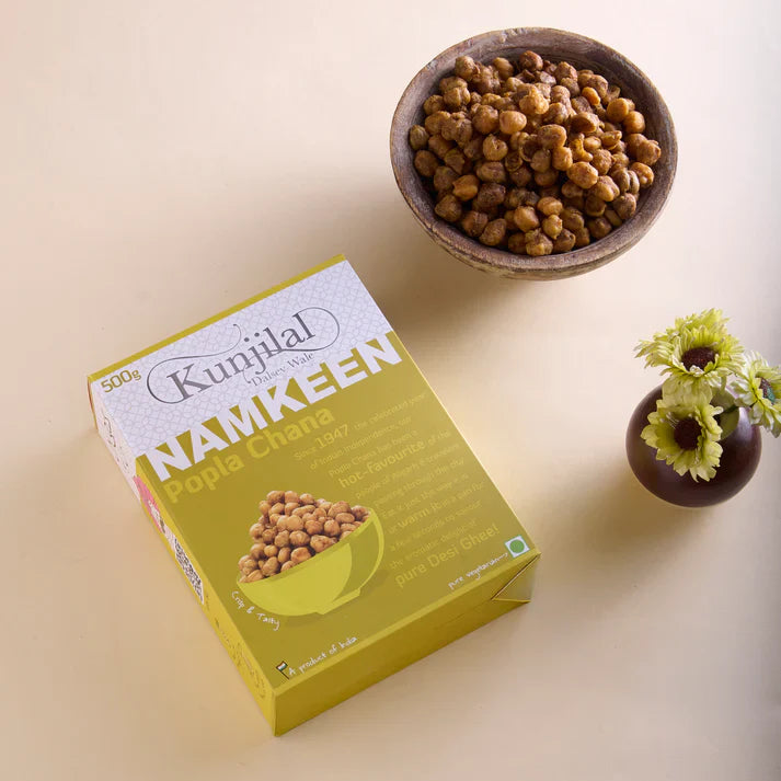 Kunjilal Dalsev Wale Popla Chana - 500 gms| Made in Desi Ghee | No Palm Oil