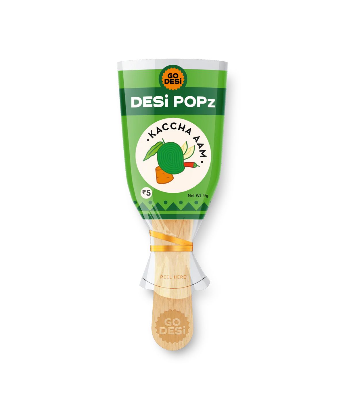 Kaccha Aam Popz | 100% Natural - Sour Raw Mango & Jaggery | Hand-made | 50 Pcs -400 gms