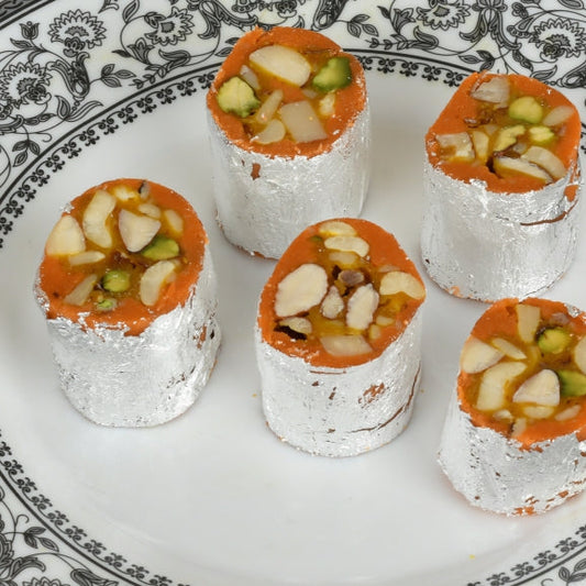 Praful Sweets And Namkeen Kaju Orange Cake | 500 gms