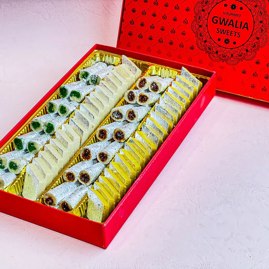 Gwalia Sweets Katli Roll Mix Box - 500 gms