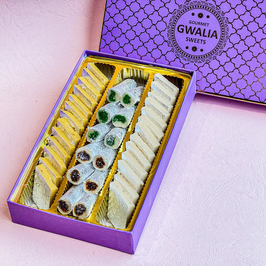 Gwalia Sweets Kaju  Mix sweet Box - 500 gms