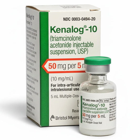 Kenalog 10 Injection (Triamcinolone Acetonide) 10 mg/ml Multi Dose Vial 5 mL (Rx)