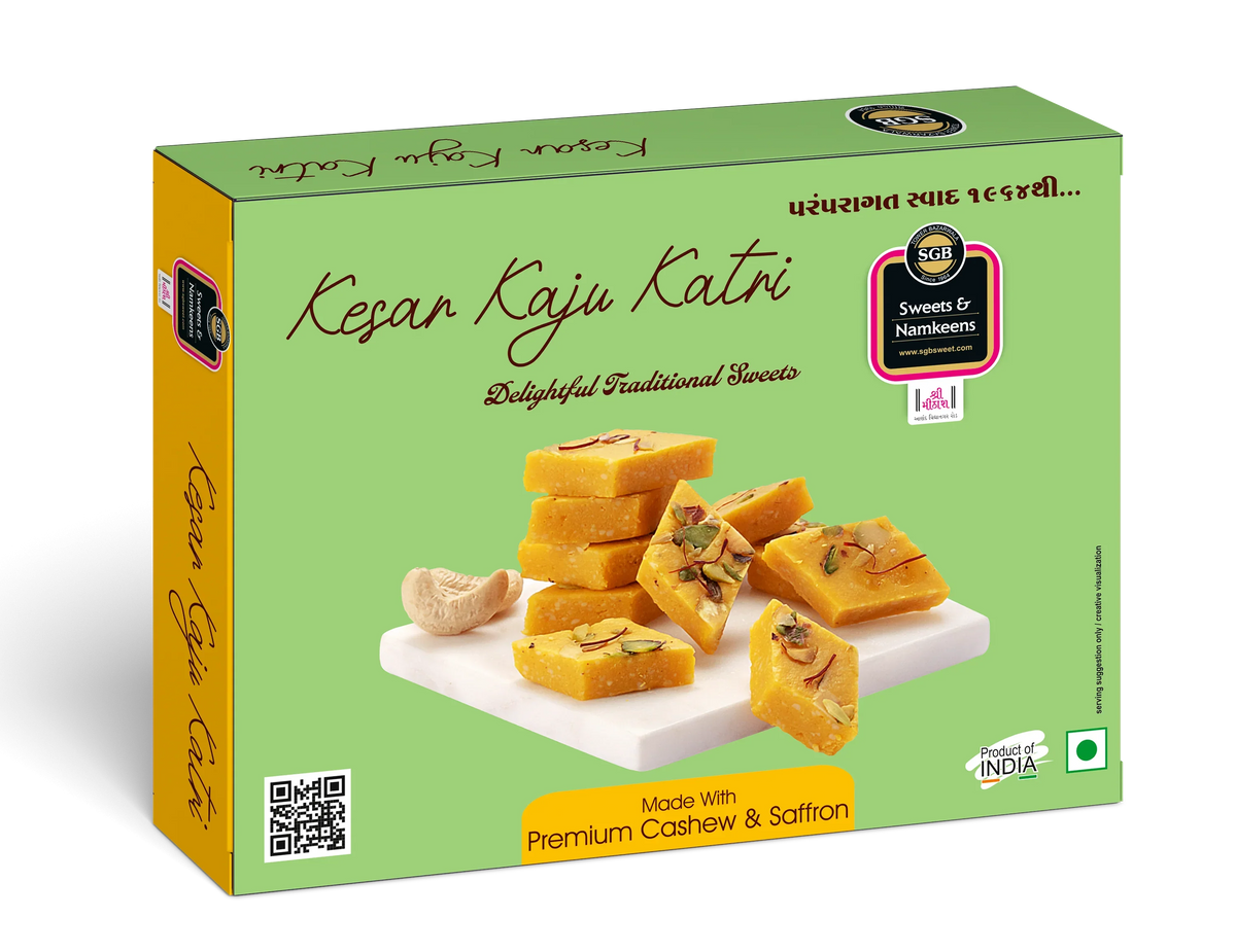 Sukhadia Garbaddas Bapuji Kesar Kaju Katli | 500 gms