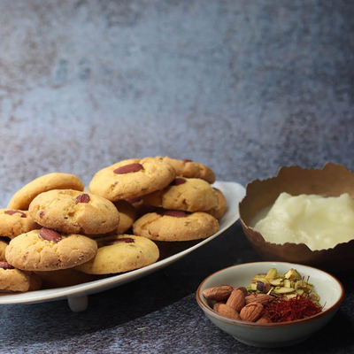 Dotivala Bakers & Confectioners Kesar Badam Pista Nankhatai 500 gms