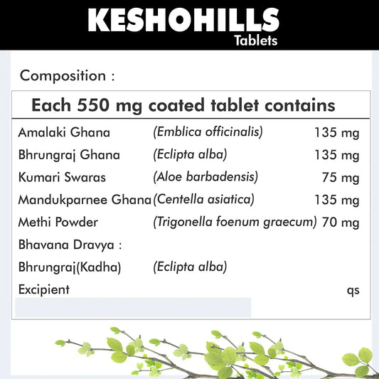 Herbal Hills Ayurveda Keshohills Tablets