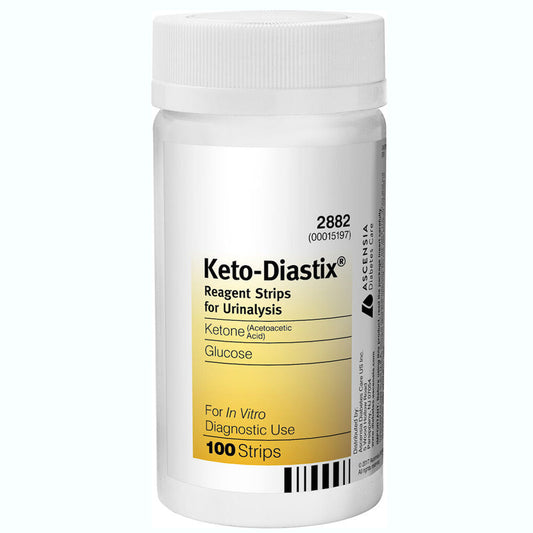 Keto-Diastix Ketone Reagent Strips for Urinalysis Testing, 100 Count