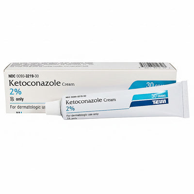 Ketoconazole Topical Antifungal Cream 2% Teva 30 gram tube (Rx)