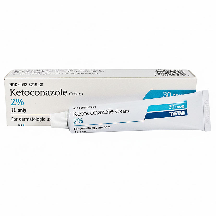 Ketoconazole Topical Antifungal Cream 2% Teva 30 gram tube (Rx)