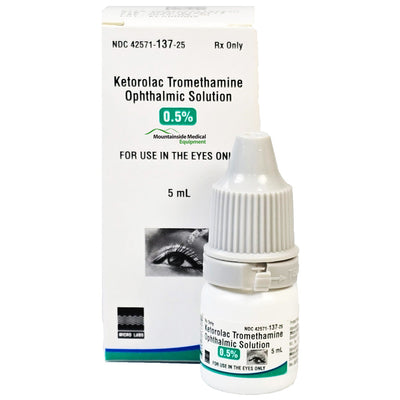 Ketorolac Ophthalmic Eye Drops 0.5% Bottle 5 mL - Micro Labs USA (Rx)