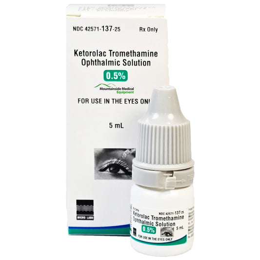 Ketorolac Ophthalmic Eye Drops 0.5% Bottle 5 mL - Micro Labs USA (Rx)