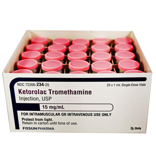Ketorolac Tromethamine Injection 15 mg/mL Vials 1 mL x 25/Tray by Fosun Pharma (Rx)