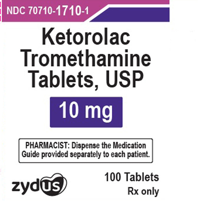 Ketorolac Tromethamine 10 mg Tablets, Similar to Toradol 100 Count (RX)