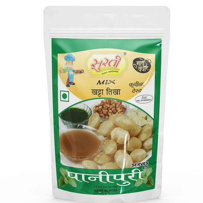 Surtimix PaniPuri Gol Gappa No Onion No Garlic | Ready To Eat 180 gms