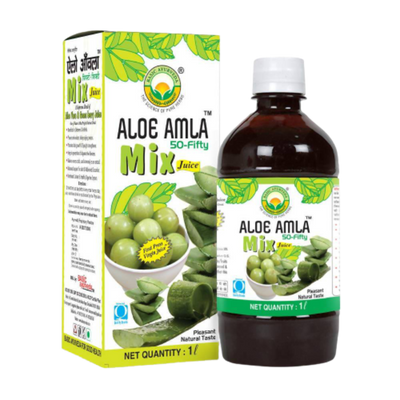 Basic Ayurveda Aloe Amla 50-Fifty Mix Juice
