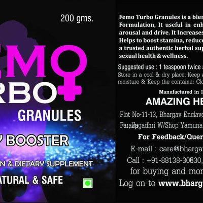 Dr.Bhargav's Femo Turbo Granules Energy Booster