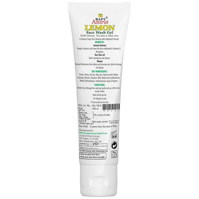 Baps Amrut Lemon Face Wash Gel
