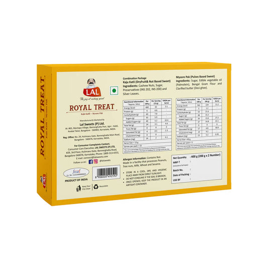 Lal Sweets Lal Royal Treat  400 gms