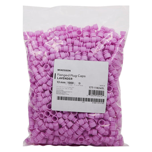 Blood Test Tubes Closure Polyethylene Flanged Plug Caps 13 mm For Use with 13 mm Blood Drawing Tubes