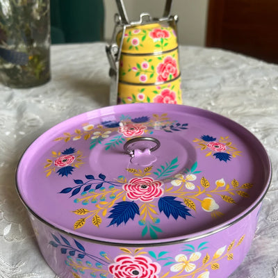 Lavender Mist Masala Box | Stainless Steel