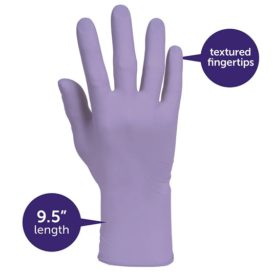 Lavender Nitrile Gloves, Exam Grade by Halyard, 250/Box