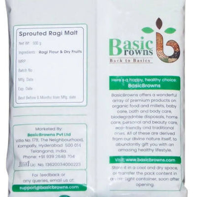 BasicBrowns Sprouted Ragi Malt