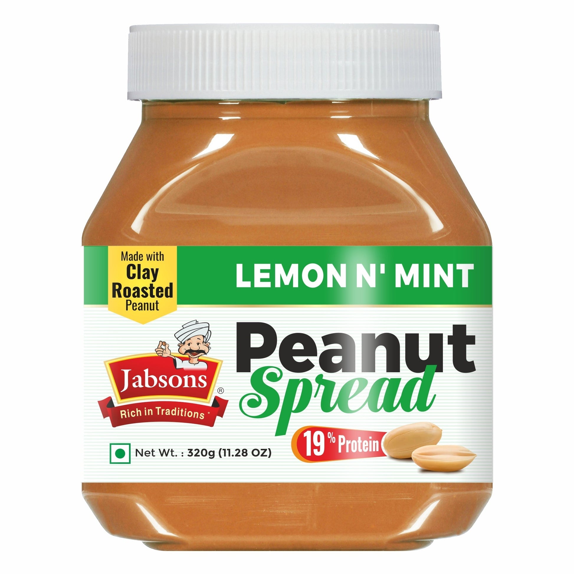 Jabsons - Peanut Spread, Lemon N' Mint - 320GM