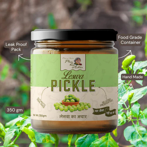 Maa kaa Achar Leswa Gunda Lasoda Pickle - 350 Gms – Himkhand