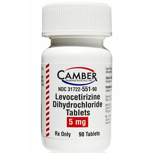 Levocetirizine Dihydrochloride Tablets 5 mg by Camber 90 Count (Rx)