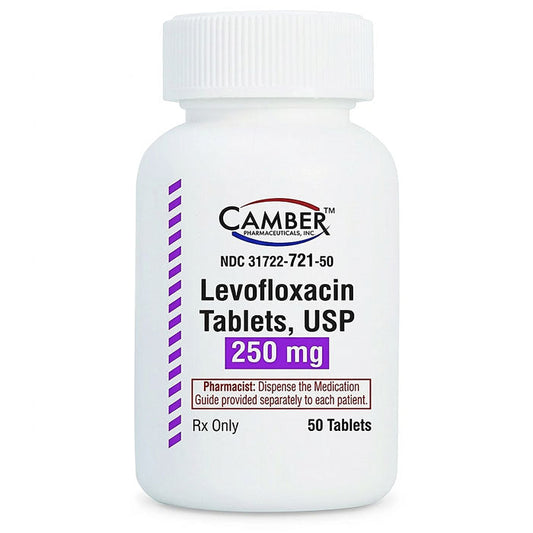 Levofloxacin 250 mg Tablets by Camber 50 Count (RX)