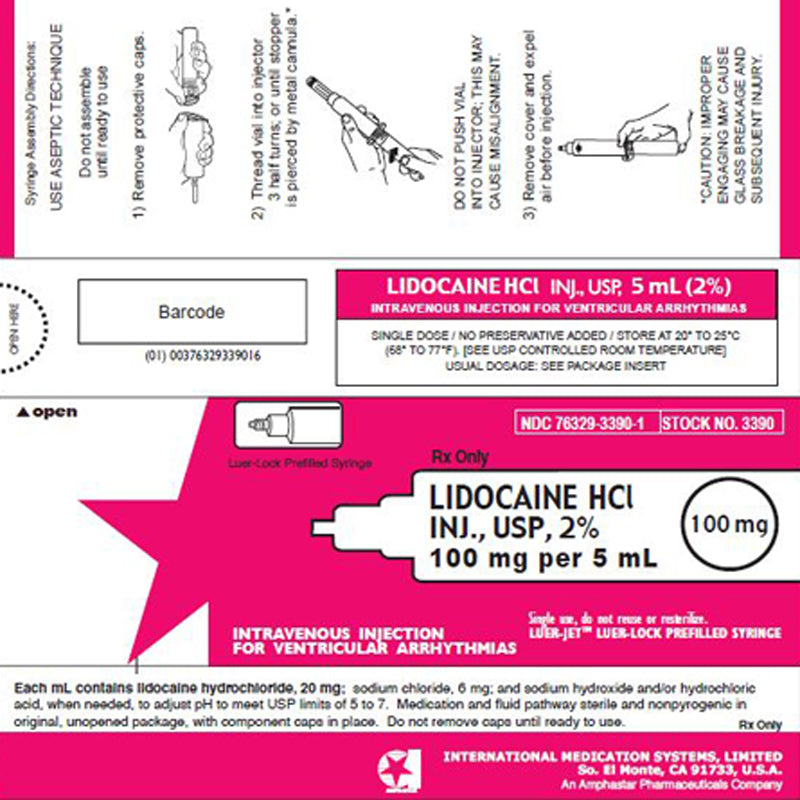 Lidocaine 2% Prefilled Syringe Luer-Jet  100 mg/5 mL Luer-Lock (Rx)