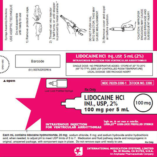Lidocaine 2% Prefilled Syringe Luer-Jet  100 mg/5 mL Luer-Lock (Rx)