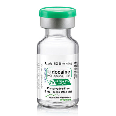 Lidocaine for Injection 2%  Single-Dose Vials 2 mL, 10/Box (Rx)