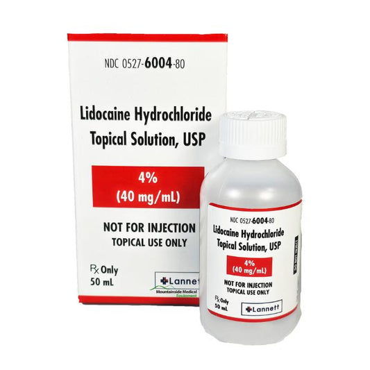 Lidocaine Hydrochloride 4% Topical Solution by Lannett (Rx)