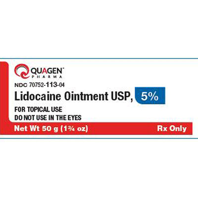 Lidocaine Ointment 5% Topical Numbing 50 gram Jar (Rx)