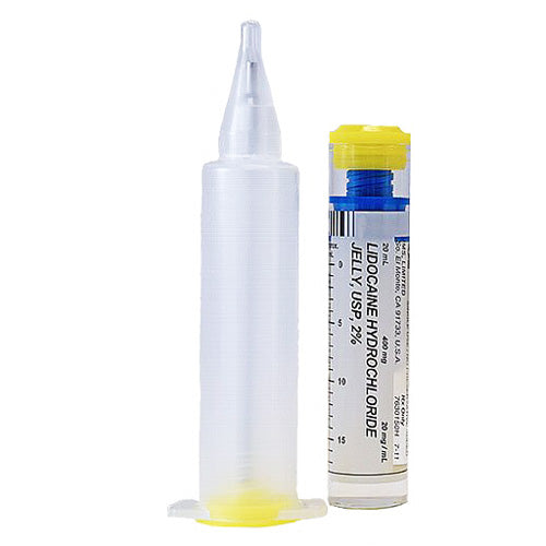 Lidocaine Urojet HCl Topical Jelly 2% Prefilled Syringe Numbing 20 mL x 25/Pack