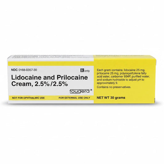 Lidocaine 2.5% and Prilocaine 2.5% Cream 30 grams Fougera (Rx)