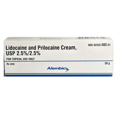 Lidocaine and Prilocaine Cream 2.5% Tube 30 grams (RX)