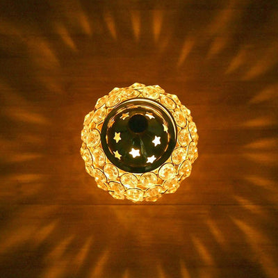 Craftvatika Gold Toned Brass Decorative Akhand Diya Oil Lamp