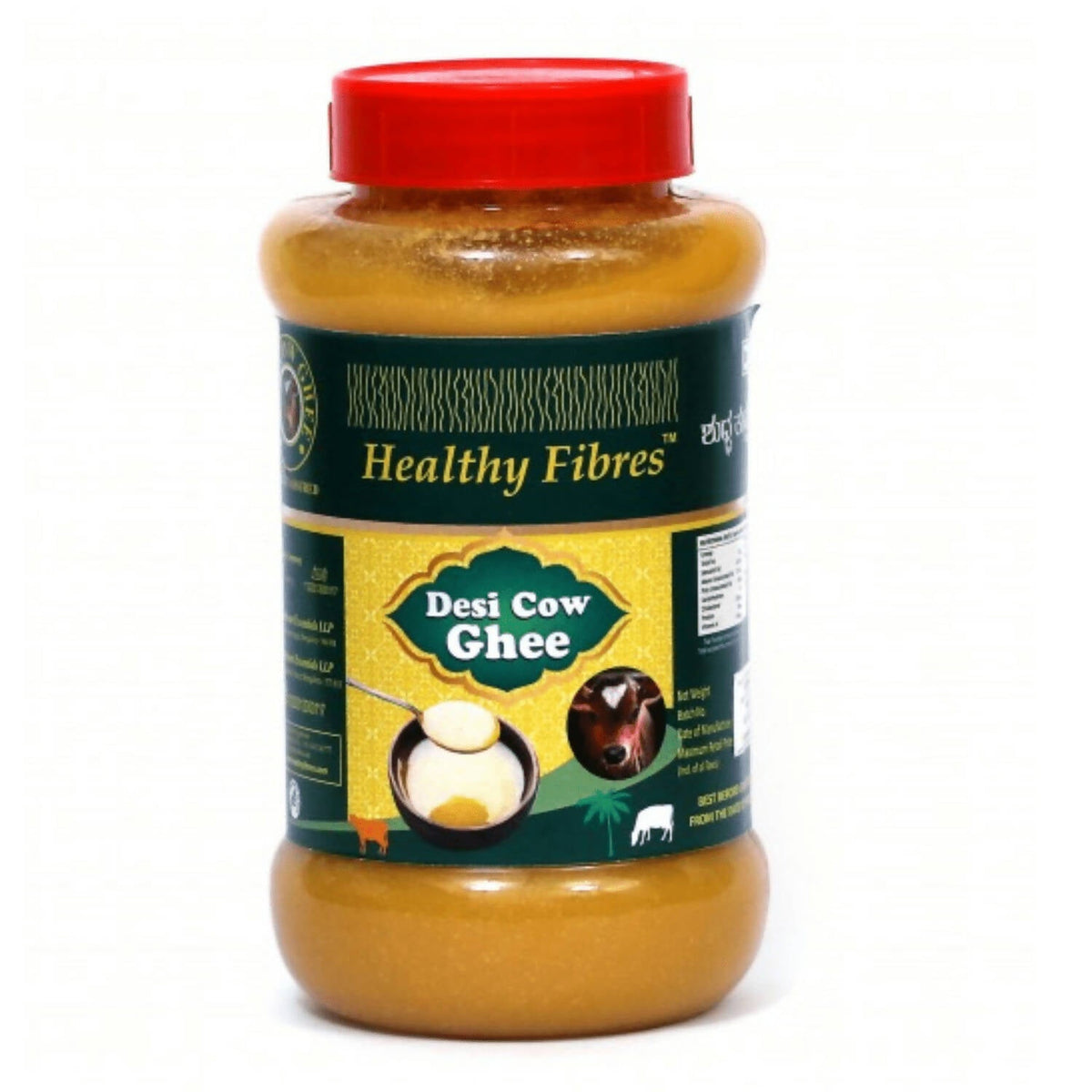 Healthy Fibres Desi Cow Ghee | Cultured Cow Desi Ghee | Premium & Certified Ghee