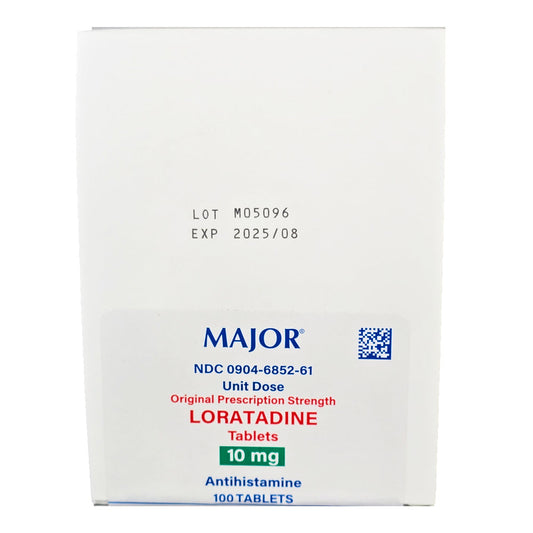 Loratadine 10 mg Antihistamine Unit Dose Packets 100 Per Box