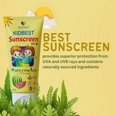 HealthBest Kids Watermelon Cooling Sunscreen SPF 30, PA+++
