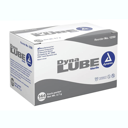 Lubricating Jelly Packets, Sterile 2.7 gram Medical Grade 144/Box