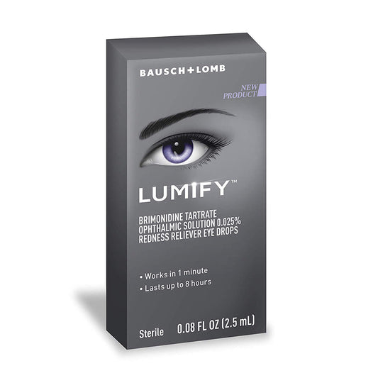Lumify Redness Reliever Eye Drops Solution Brimonidine Tartrate 0.025%