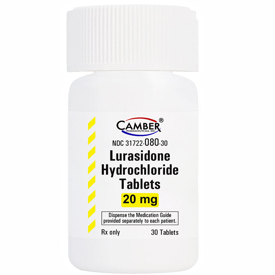 Lurasidone Hydrochloride Tablets 20 mg by Camber 30 Count (RX)